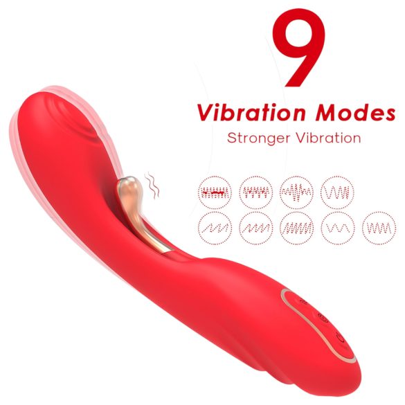 Bestoy - G-punkt-vibrator med tunge (rød)