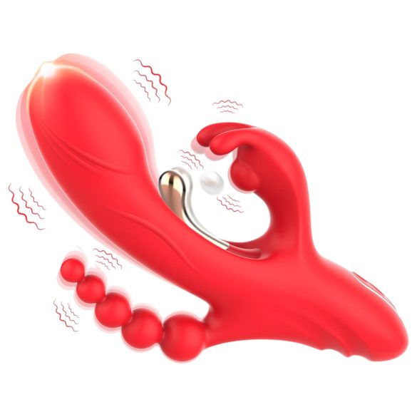 Bestoy - 3-armet, tungevibrator (rød)