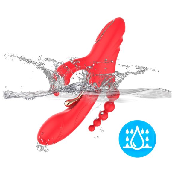 Bestoy - 3-armet, tungevibrator (rød)