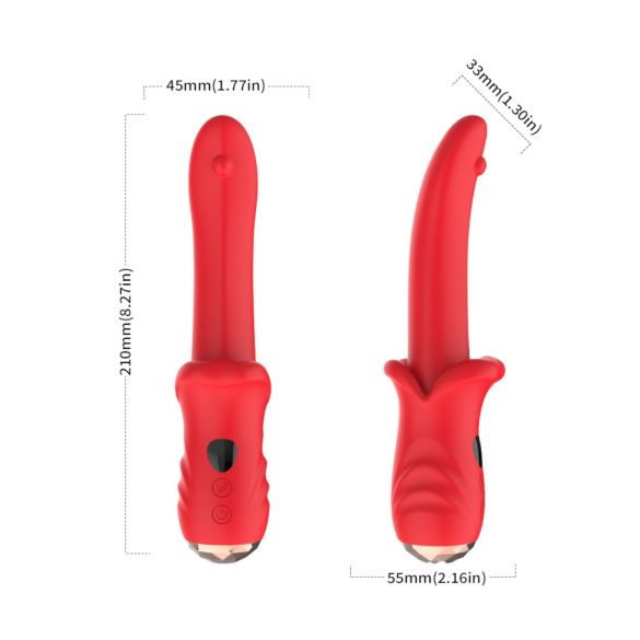 Bestoy - vanntett G-punkt-vibrator (rød)