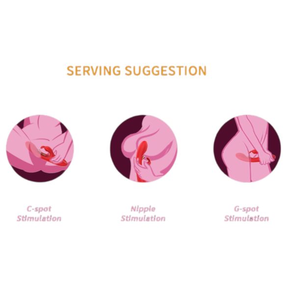 Bestoy - G-punkt og klitoris vibrator (rød)