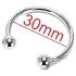 Rustfritt metall penishode-ring - for forsinkelse av ejakulasjon (30 mm)