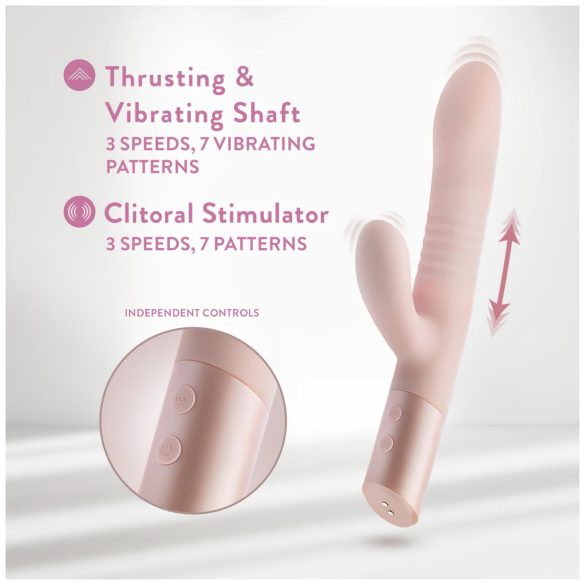 Blush Fraya - klitorisarm støtvibrator (rosa)