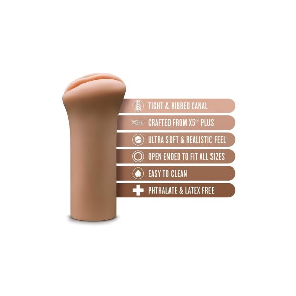 Enlust Molly - kunstig vagina med AI-bilder (mørk naturlig)