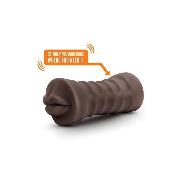 Enlust Krystal - vibrerende munnleketøy med KI-bilder (brun)