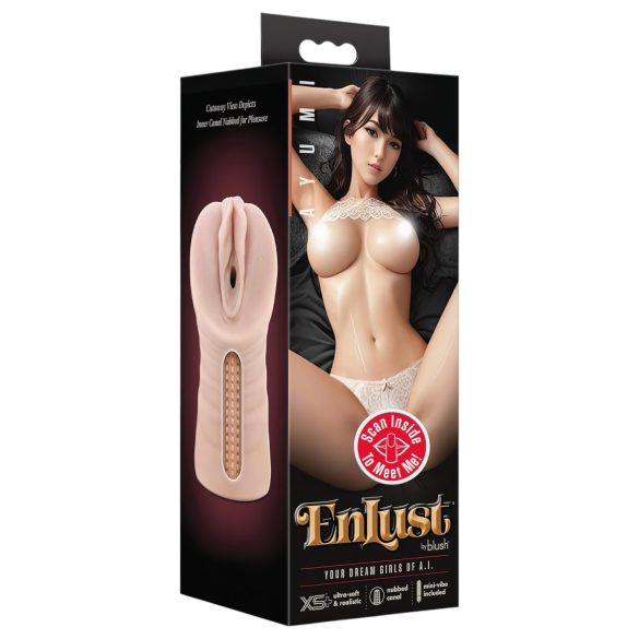 Enlust Ayumi - vibrerende kunstig vagina med MI-bilder (naturtro)