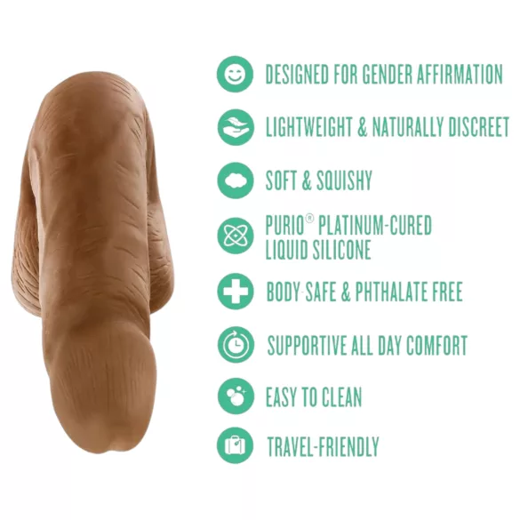 Blush UrSelf Affirm - realistisk dildo (brun) - 13 cm