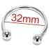Rustfritt metall penisering - forsinkelse av utløsning (32mm)