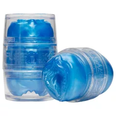   Fleshlight Quickshot Vantage - gjennomsiktig dobbel onanihylse (blå)