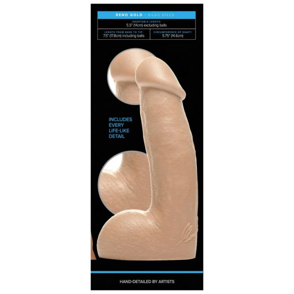 Fleshjack Reno Gold - naturtro dildo (naturlig)