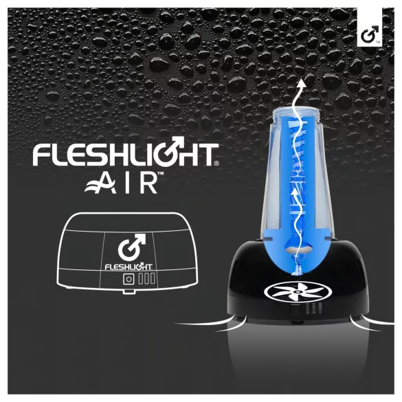 Fleshlight Air - automatisk tørker for masturbator (svart)