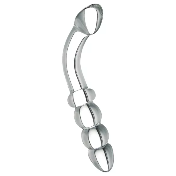 Prisms Hamsa - dobbeltsidig, G-punkt glassdildo (gjennomsiktig)