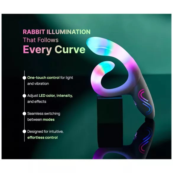 Paradise Illumination - lysende klitorisstimulator med arm (hvit)