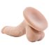 Dr. Skin 4 - realistisk sugekoppdildo med baller - natur (12cm)