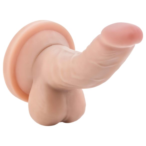 Dr. Skin 4 - realistisk sugekoppdildo med baller - natur (12cm)
