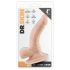 Dr. Skin 4 - realistisk sugekoppdildo med baller - natur (12cm)