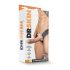Dr. Skin 6,5 - hul dildo med sele - 15cm (natur)