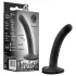 Temptasia Twist Small - dildo med sugekopp, vridd design (svart)