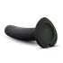 Temptasia Twist Small - dildo med sugekopp, vridd design (svart)
