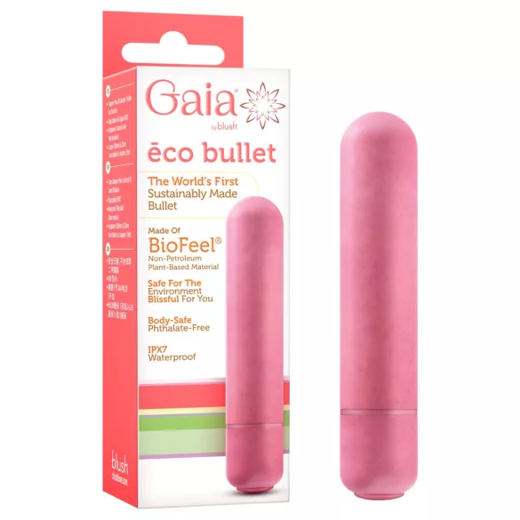 Gaia Eco M - miljøvennlig stavvibrator (korall) - medium