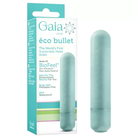 Gaia Eco M - miljøvennlig stavvibrator (turkis) - medium