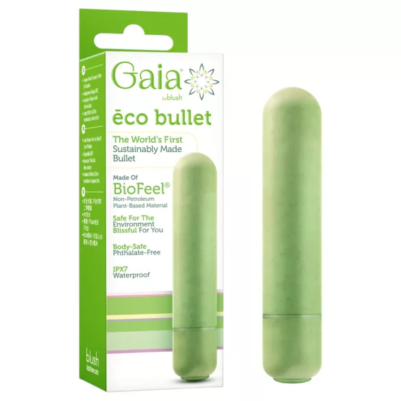 Gaia Eco M - Miljøvennlig stavvibrator (grønn) - medium