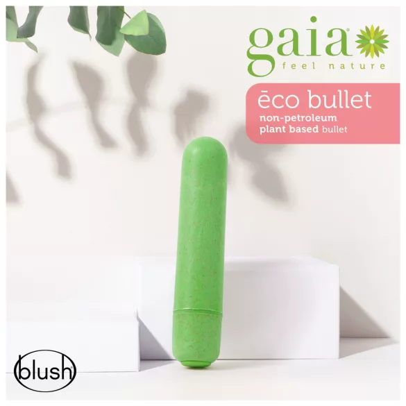 Gaia Eco M - Miljøvennlig stavvibrator (grønn) - medium