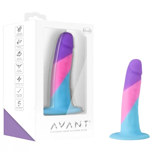 Avant Visjon av Kjærlighet - sugekoppdildo (fargerik)