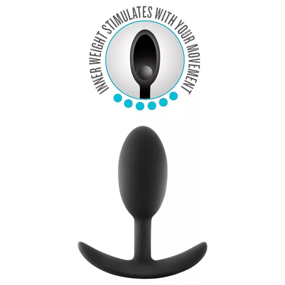 Anal Eventyr Platinum M - analplugg - svart (medium)