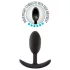 Anal Eventyr Platinum M - analplugg - svart (medium)