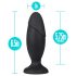 Anal Eventyr Platinum Rakett - stor anal plug (svart)