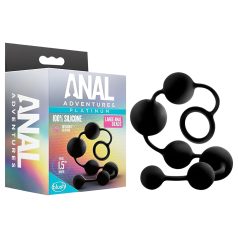 Anal Adventures L - Perle-analdildo (svart) Anal Adventures L - Perle-analdildo (svart)