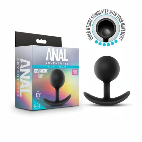 Anal Adventures Platinum - analplugg (svart)