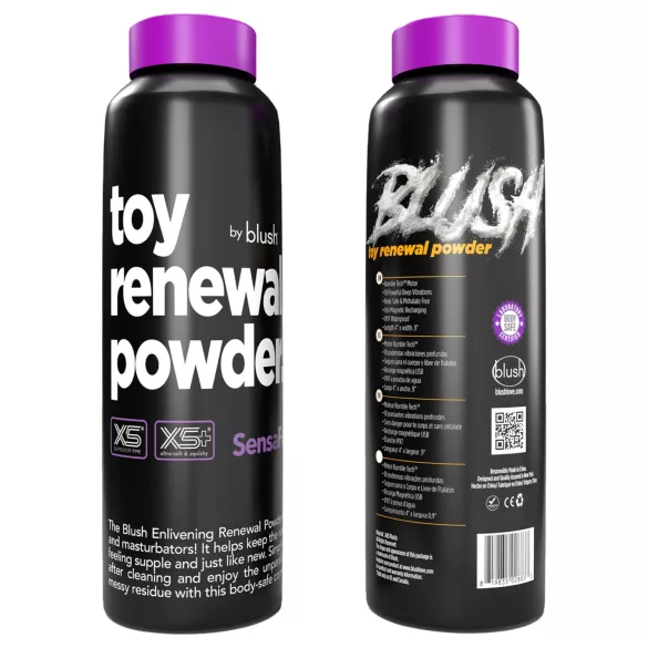 blush - regenererende pulver til leker (hvit, 96 g)