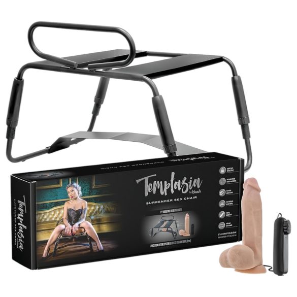 Temptasia - Erotisk stol med vibrator (svart-natur)