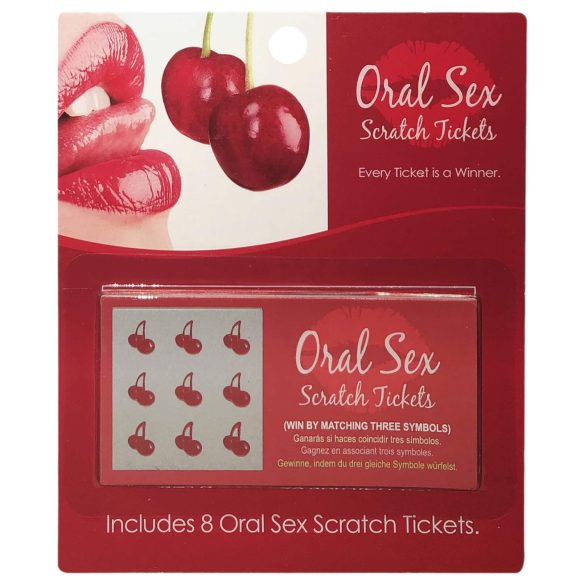 Kheper Games - Oralsex-skrapelodd - 8 stk
