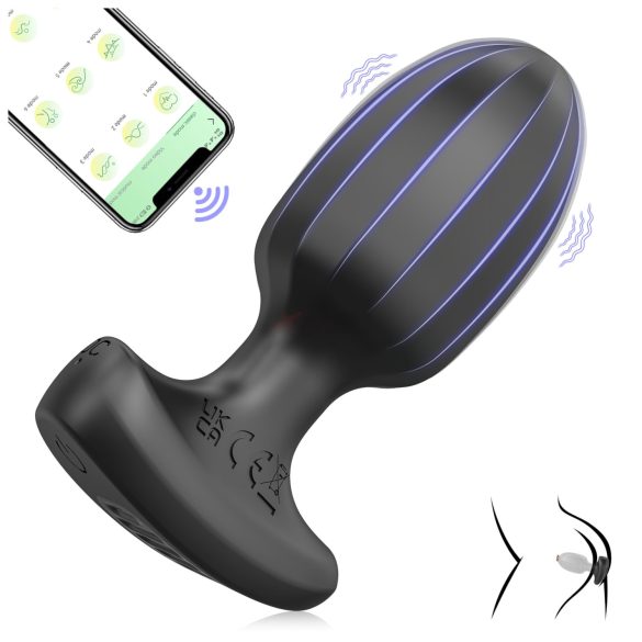 AlvUp - smart analvibrator (svart)