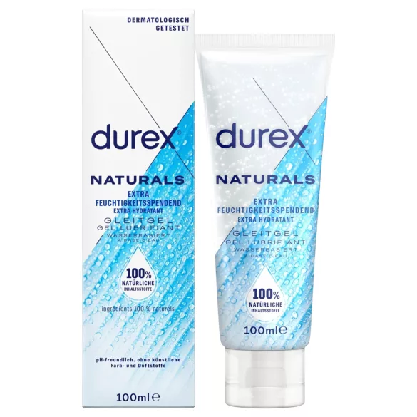 Durex Natural - fuktighetsgivende, vannbasert glidemiddel (100ml)