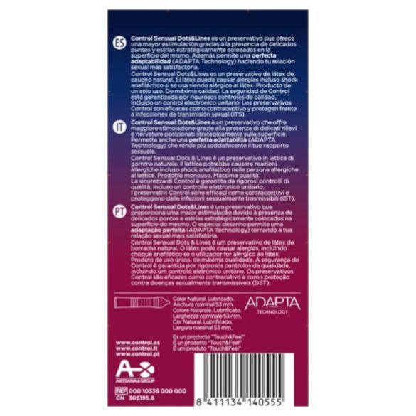 Control - rillede, knudrete kondomer (12 stk)