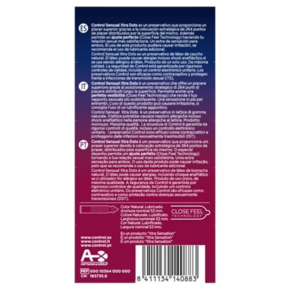 Control - ekstra prikkete kondomer (12 stk)