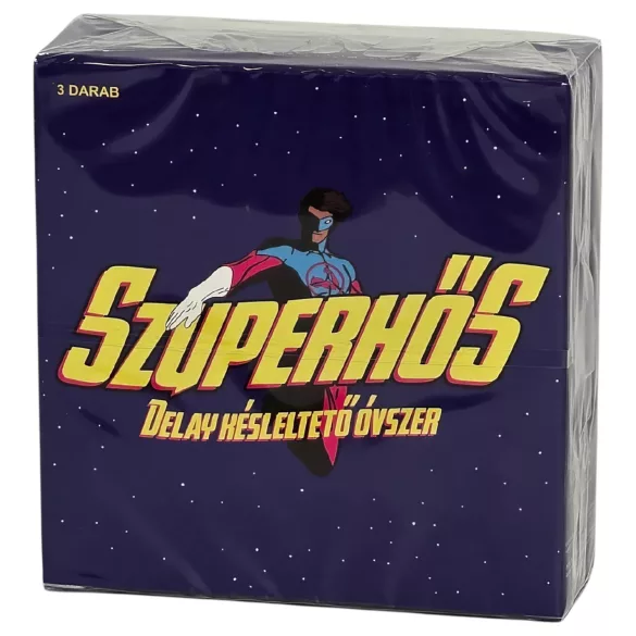 Superhelt - kondom med forsinkende effekt (3 stk)