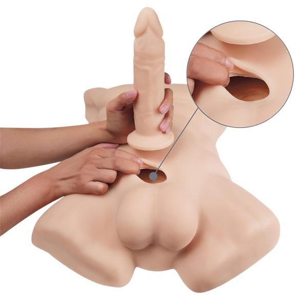 Silexd Apollo - mannlig torso (natur)