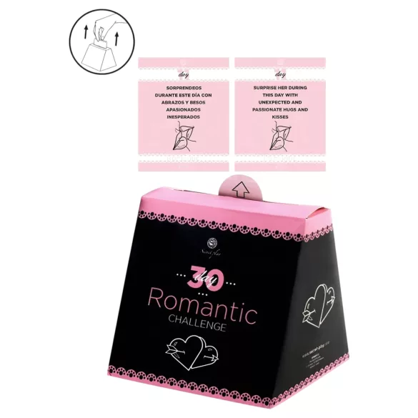 Secret Play 30 Day Romantic Challenge - romantisk utfordringskortspill (engelsk, spansk)