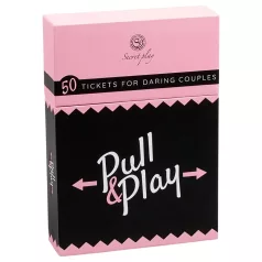   Secret Play Pull & Play - erotisk kortspill for par (50 kort) - på 7 språk