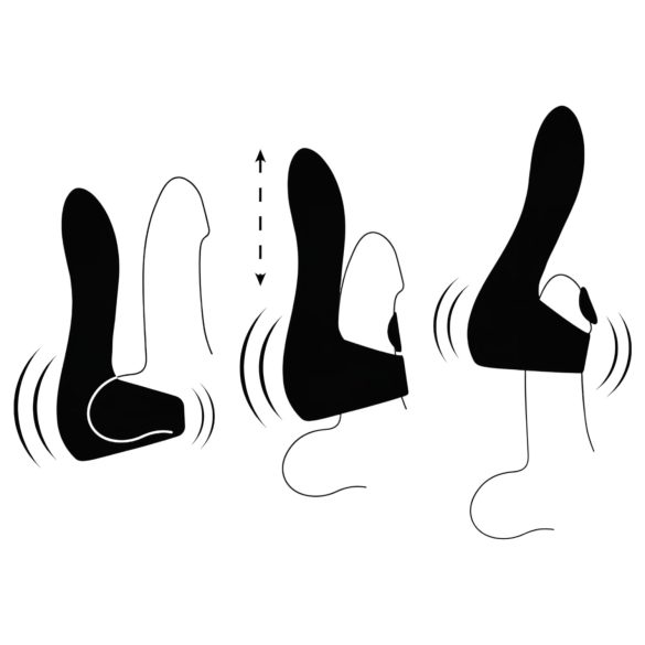 JamyJob - pulserende penishodevibrator (svart)