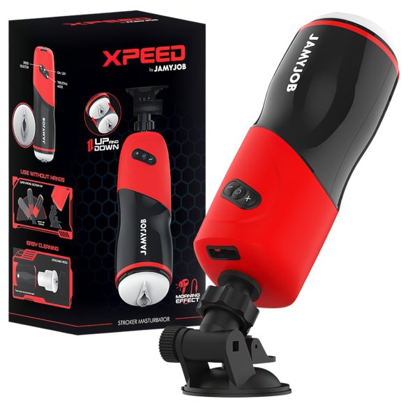 JamyJob - Skyv-og-stønn masturbator (svart)