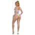 Subblime 952396 - glitrende jumpsuit med strass - (hvit) - S-L