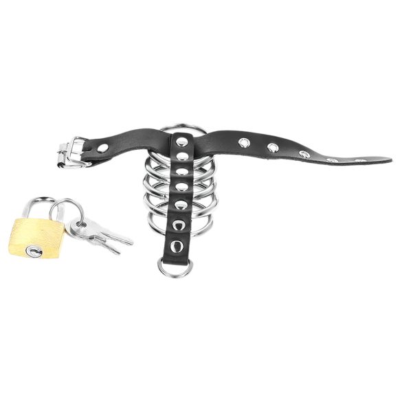 Kink - penisring med metallringer (svart)