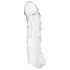 Addicted Toys - penisring med testikkelring - 27 cm (gjennomsiktig)