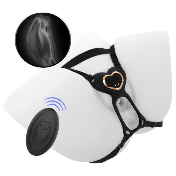 IBIZA - festbar klitorisvibrator (svart)